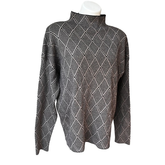H by Halston Mock Turtleneck Sweater, Sz XL - Picture 5 of 10